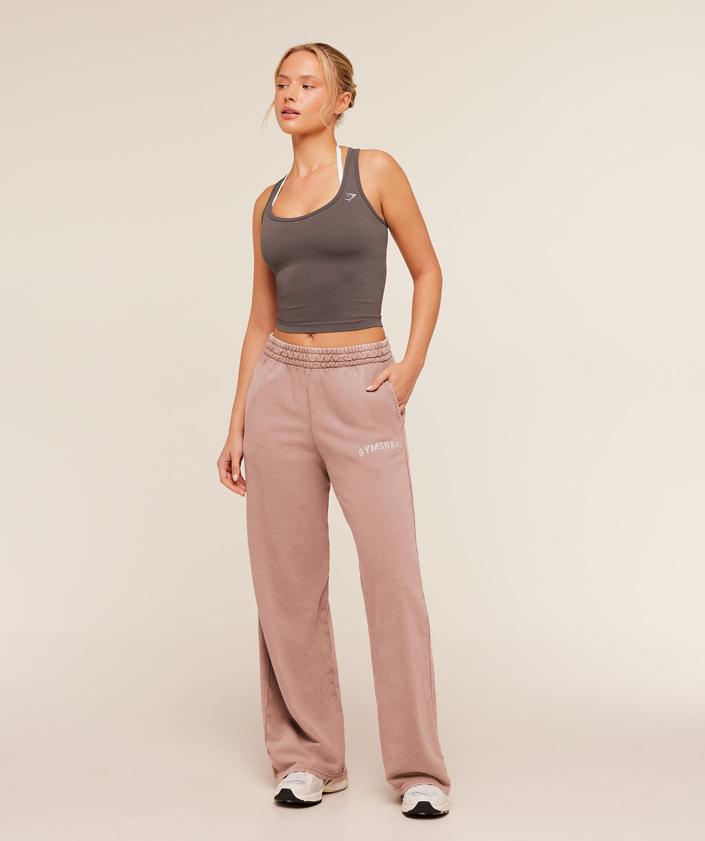 Chainstitch Graphic Wide Leg Jogger