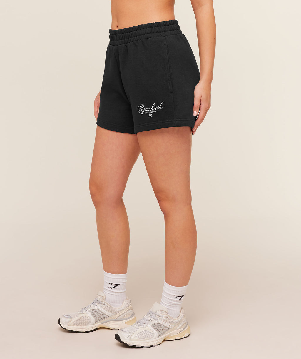 Script Embroidery Short