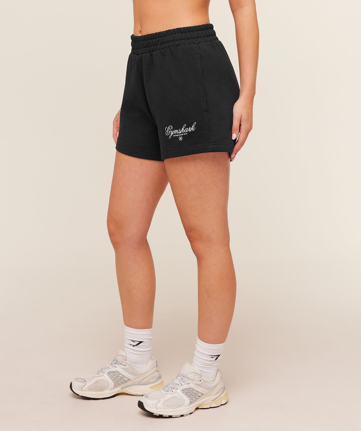 Script Embroidery Short