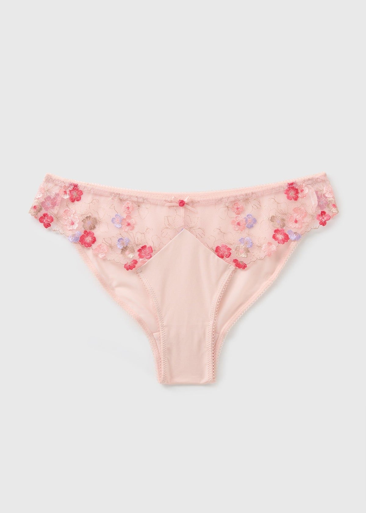 Embroidered Floral Brazilian Knickers