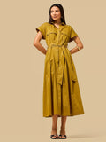 Poplin Utility Shirt Dress