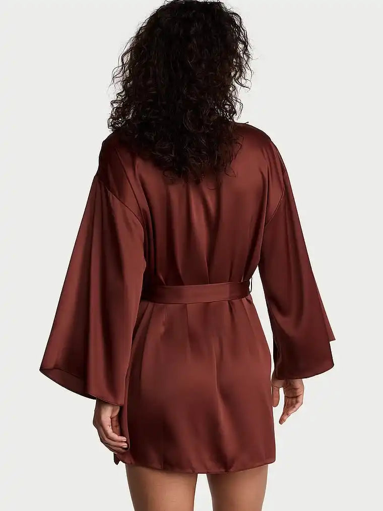 Luxe Satin Short Kimono Robe