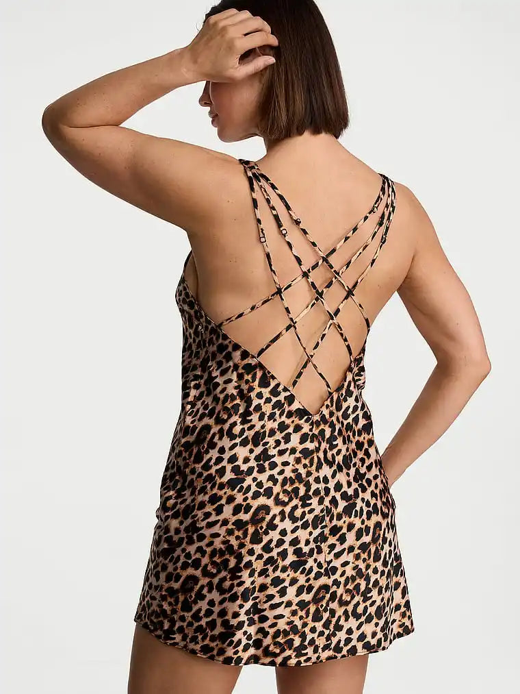 Lace-Trimmed Floral Mini Dress