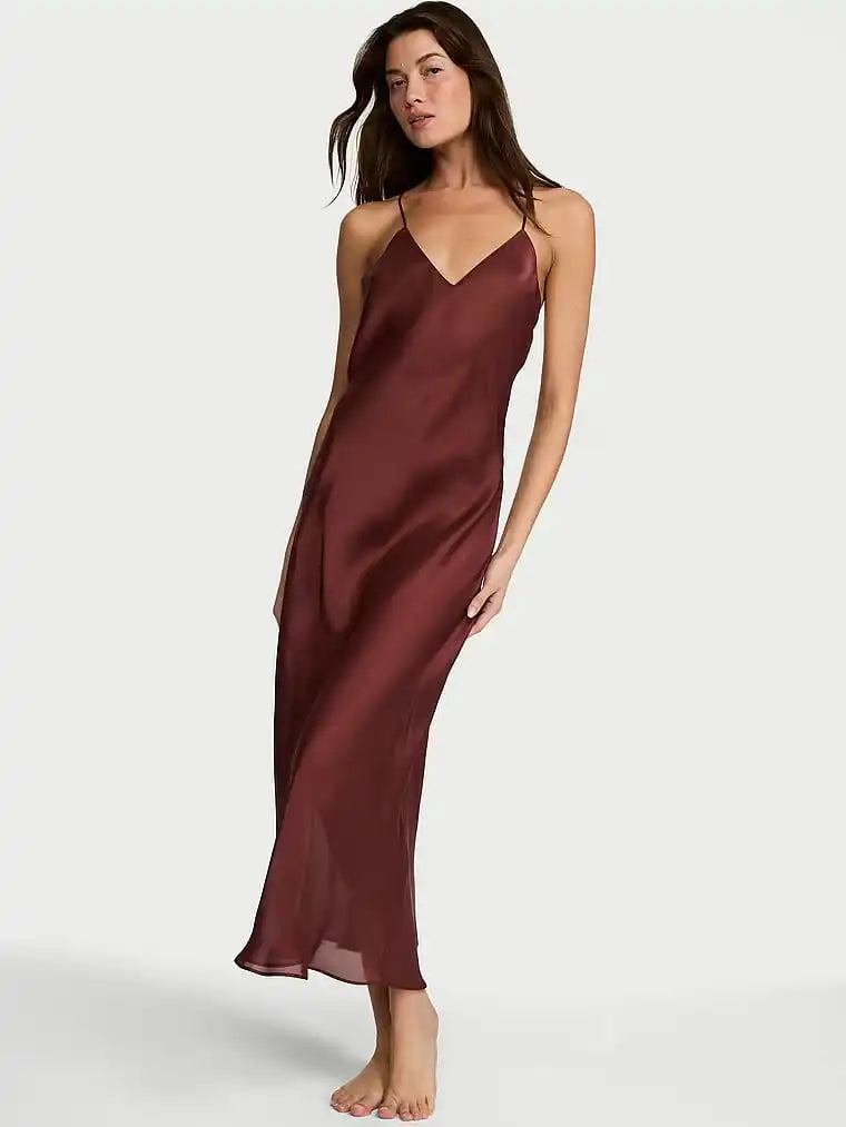Luxe Satin Maxi Slip Dress