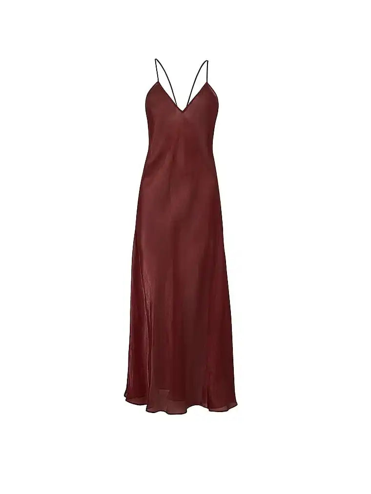 Luxe Satin Maxi Slip Dress