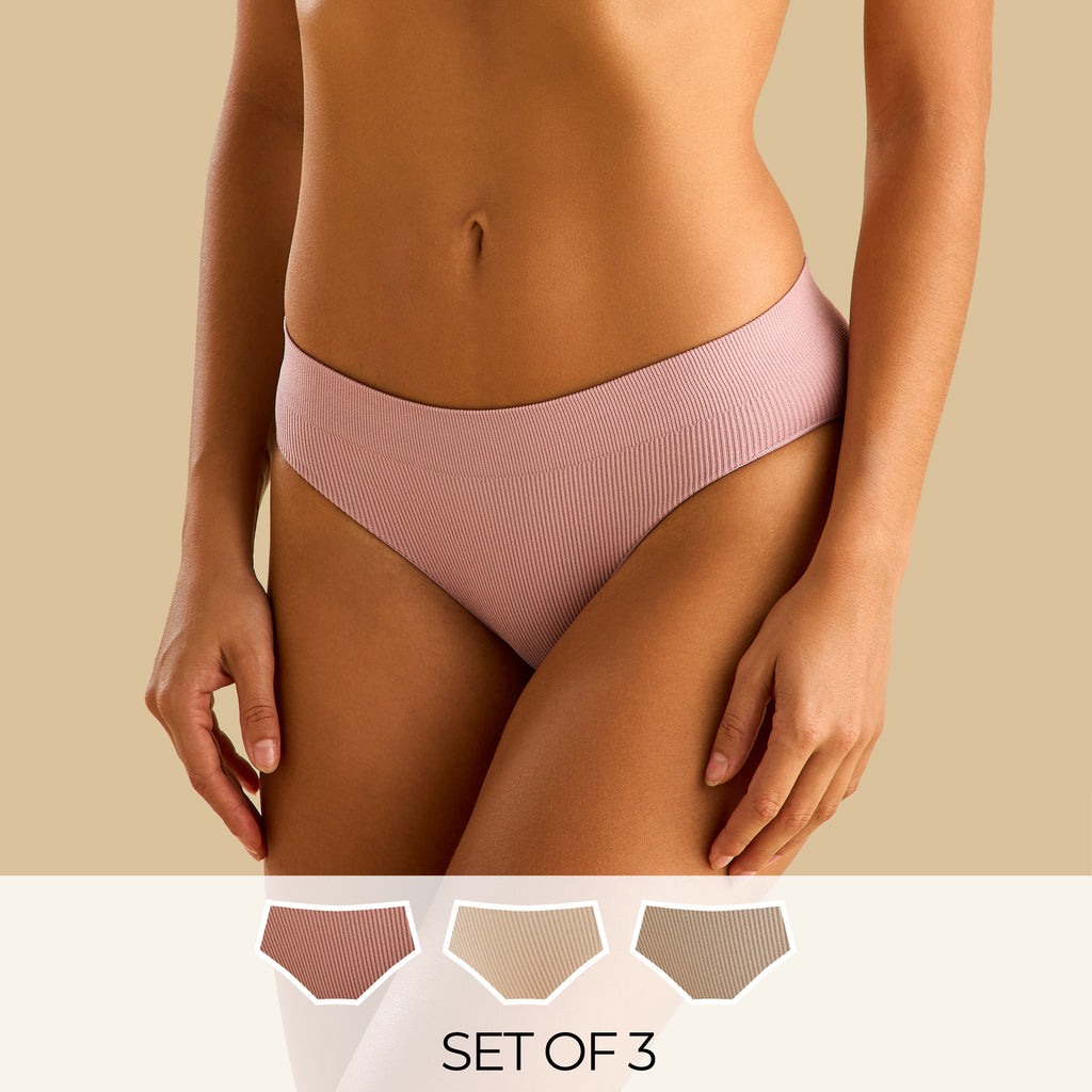 Pack of 3 - Ribbed Briefs