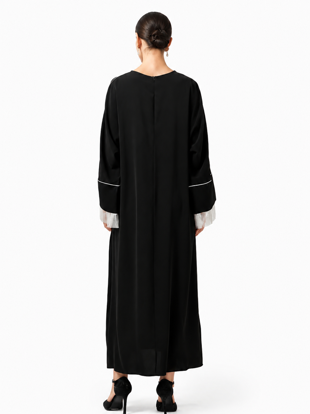 Abaya With Ruffle Sleeves