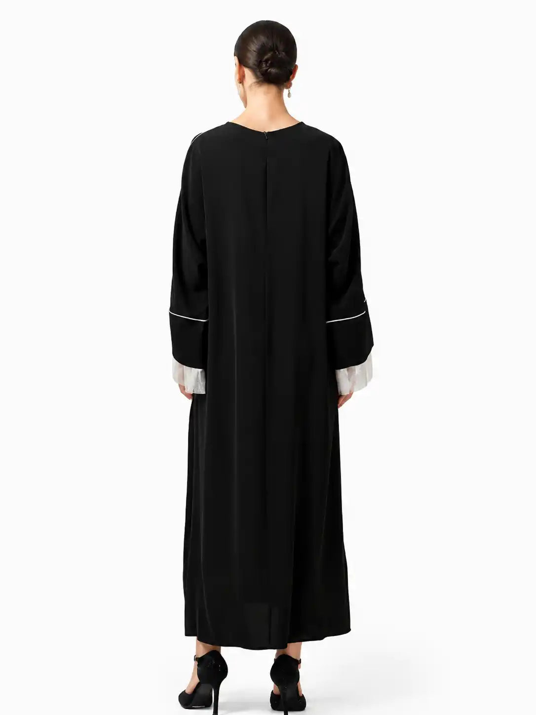 Abaya With Ruffle Sleeves