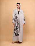 Ethereal Beige Garden Abaya
