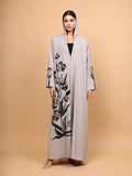 Ethereal Beige Garden Abaya