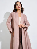 Dusty Rose Open Abaya