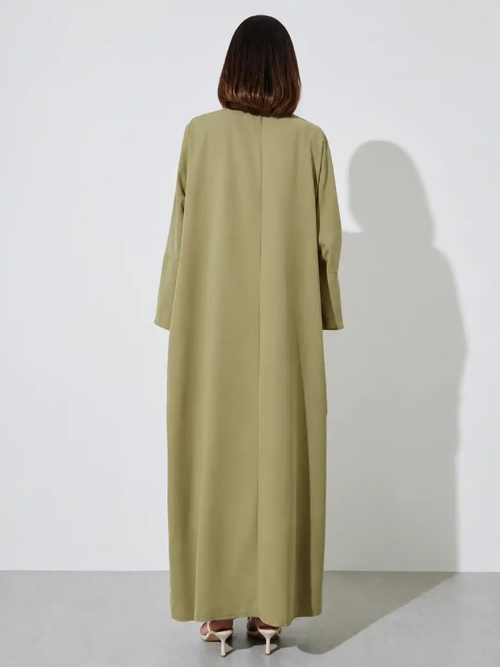 Olive Open Abaya