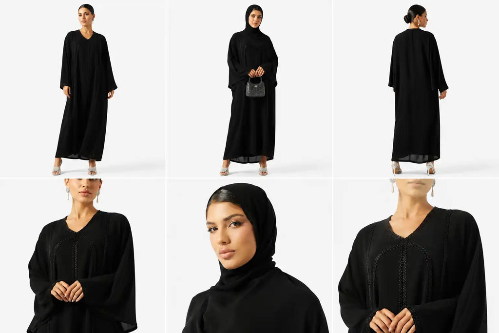 Elegant Black Modest Abaya