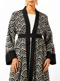 Black & Ivory Art Deco Kimono Collection – Elegant Luxury Fashion