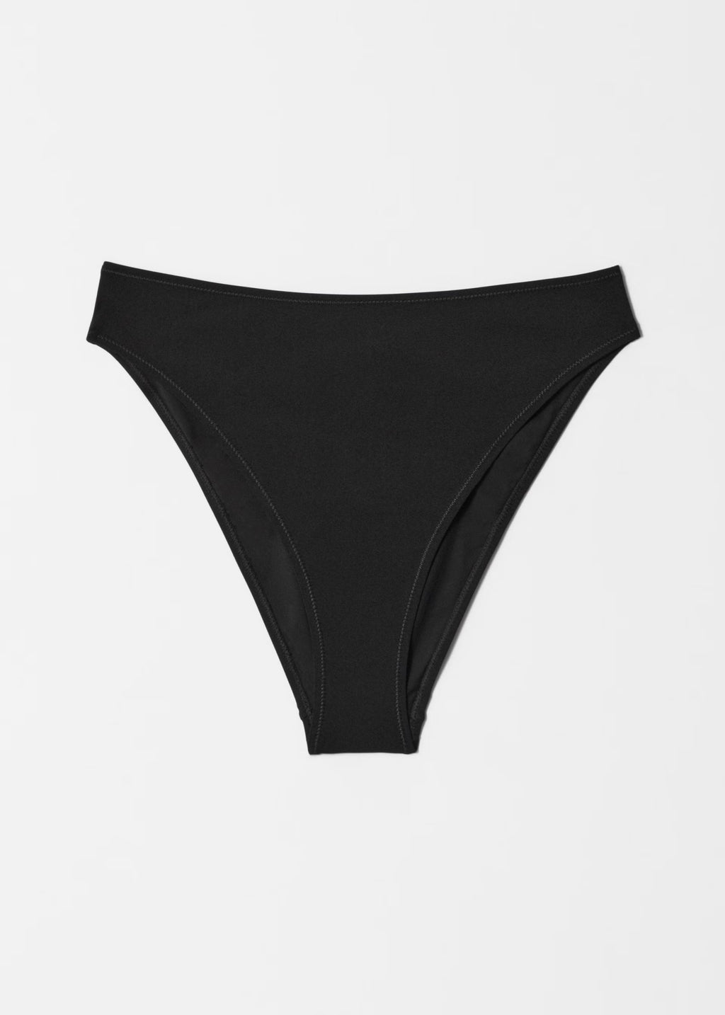 Classic Black High-Waisted Bikini Bottoms
