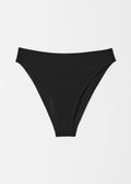 Classic Black High-Waisted Bikini Bottoms