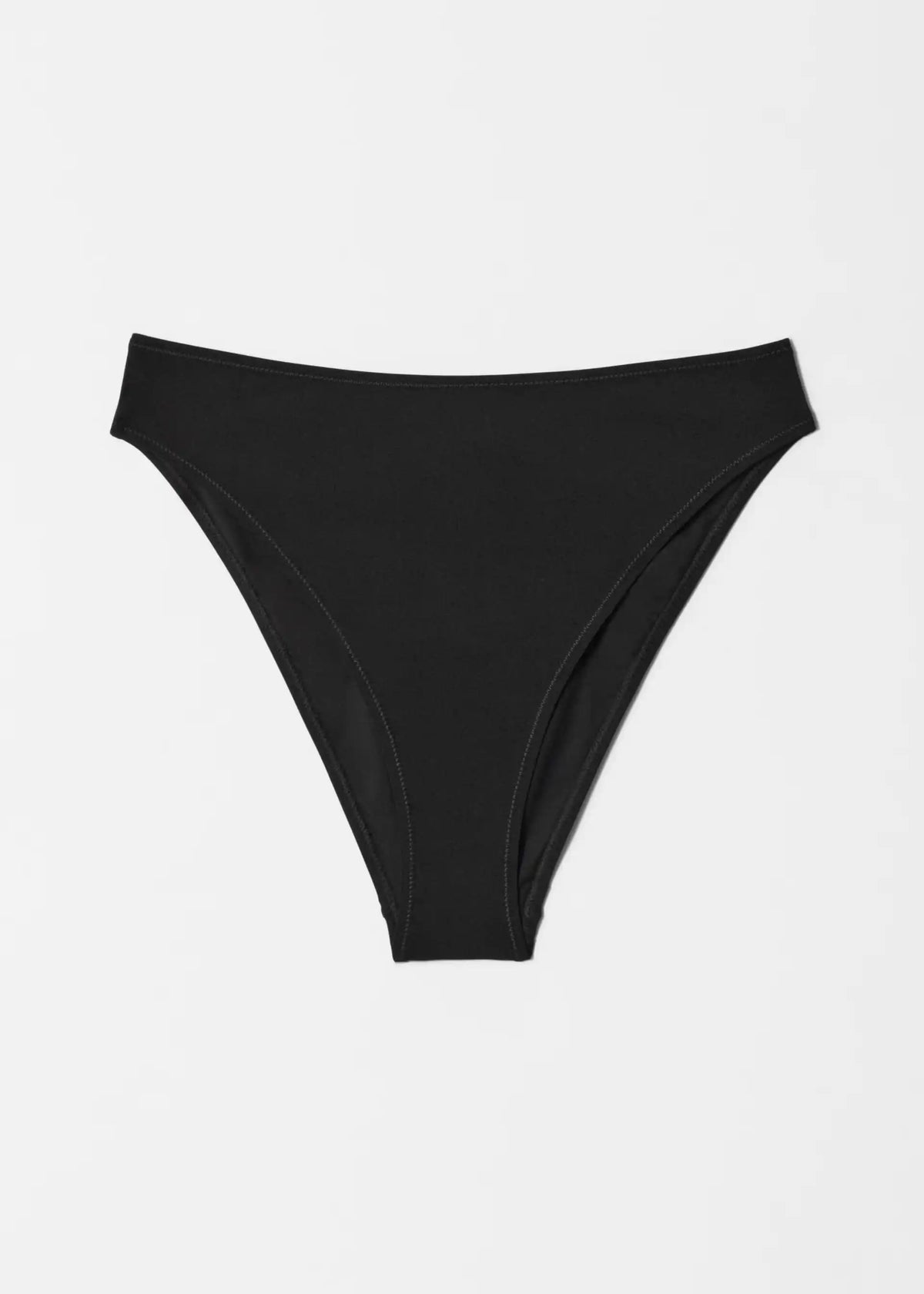 Classic Black High-Waisted Bikini Bottoms