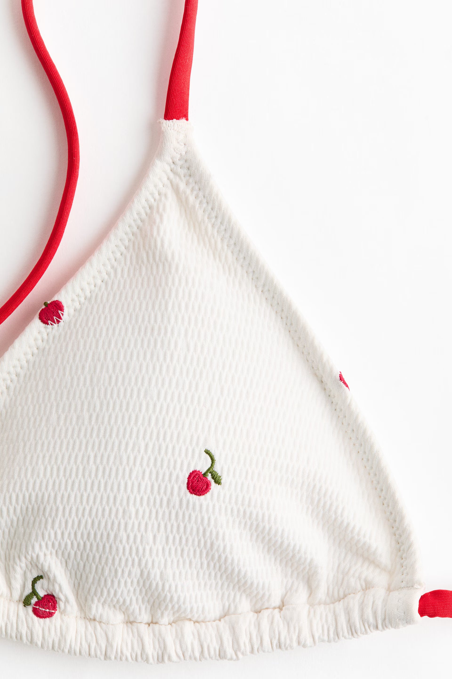 Cherry Print Triangle Bikini Set
