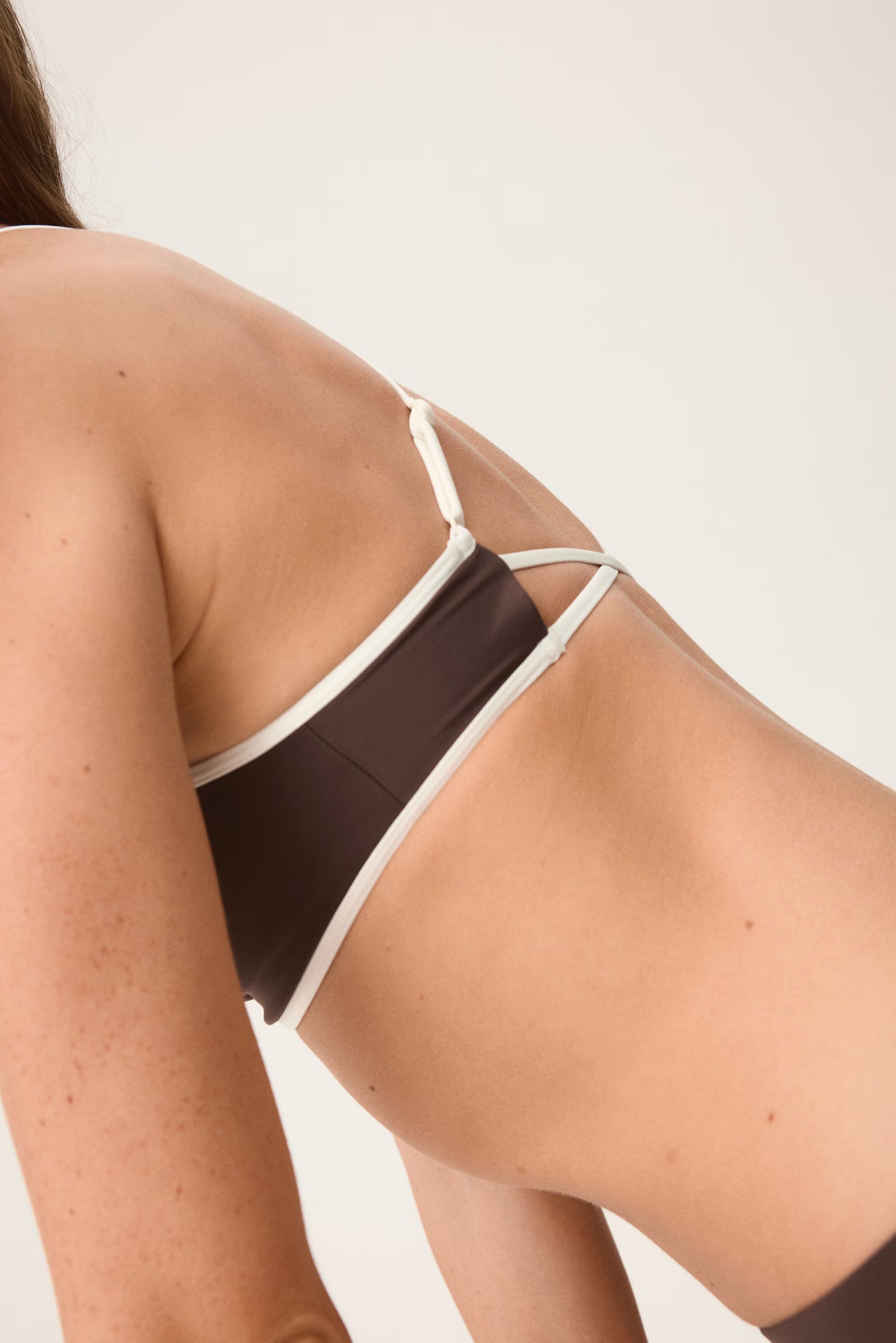Women's Butter Coffee Padded Sports Bikini Set