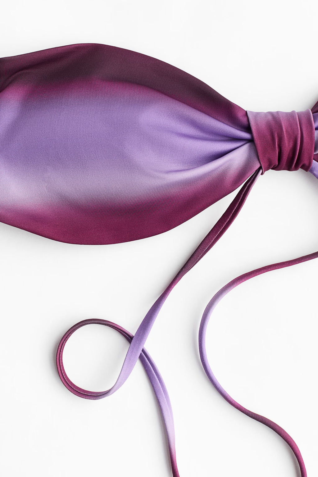 Purple Ombré Halter Bandeau Bikini Set