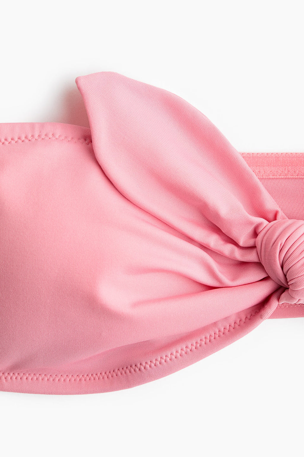 Blush Pink Tie Tanga Front Bandeau Bikini Set