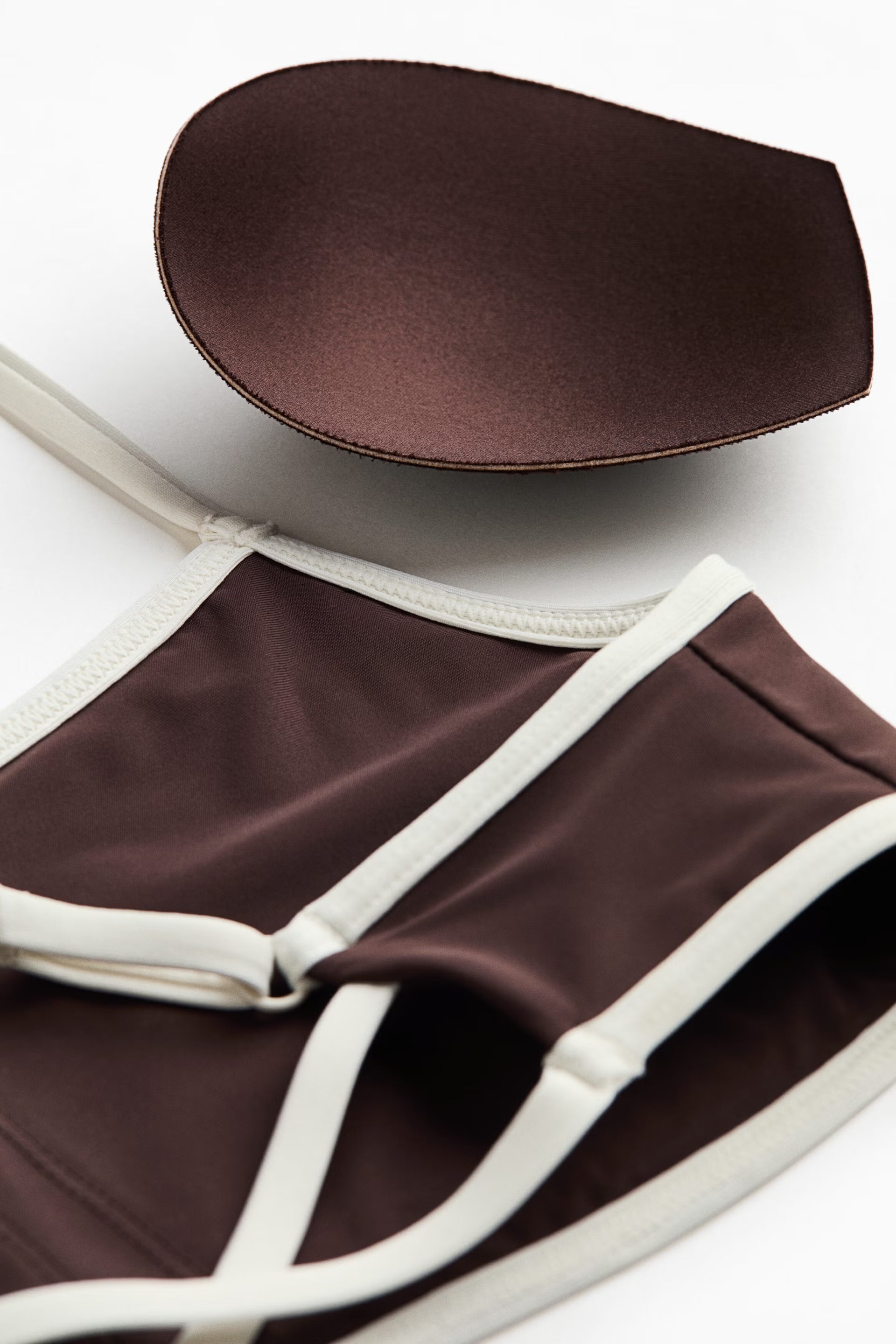Women's Butter Coffee Padded Sports Bikini Set