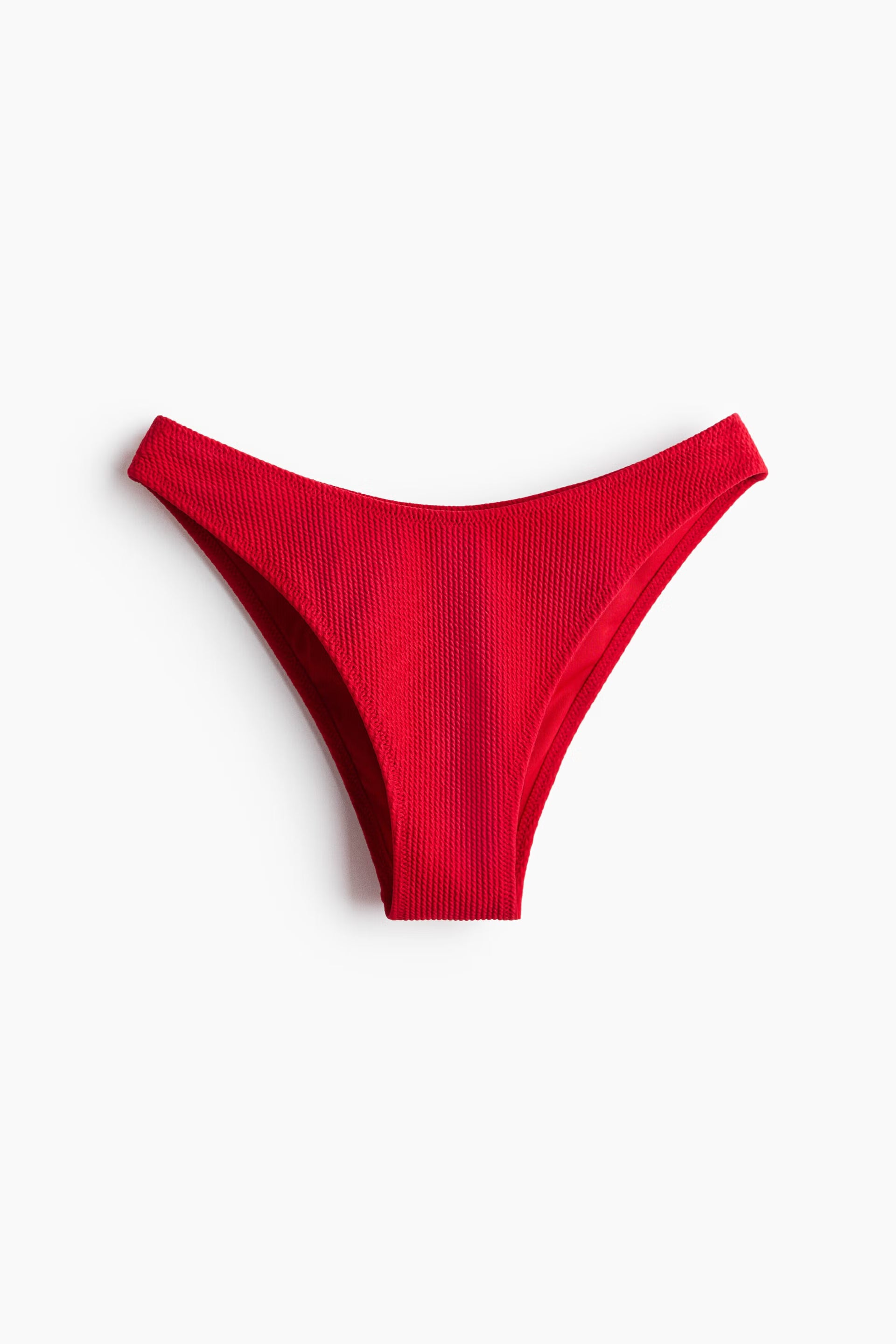 Red Ribbed O-Ring Bikini