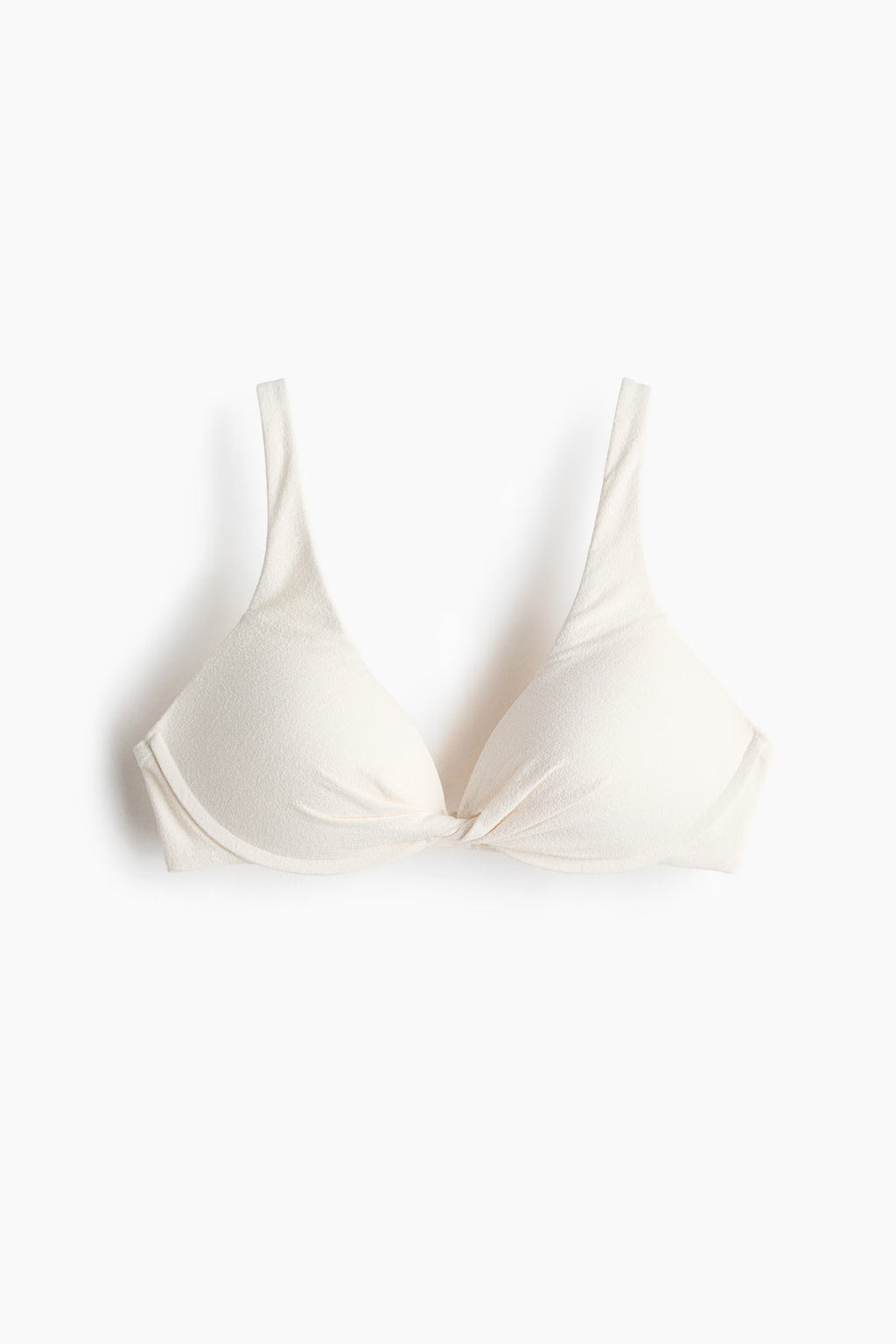 Off-White Twist-Front Bikini Set