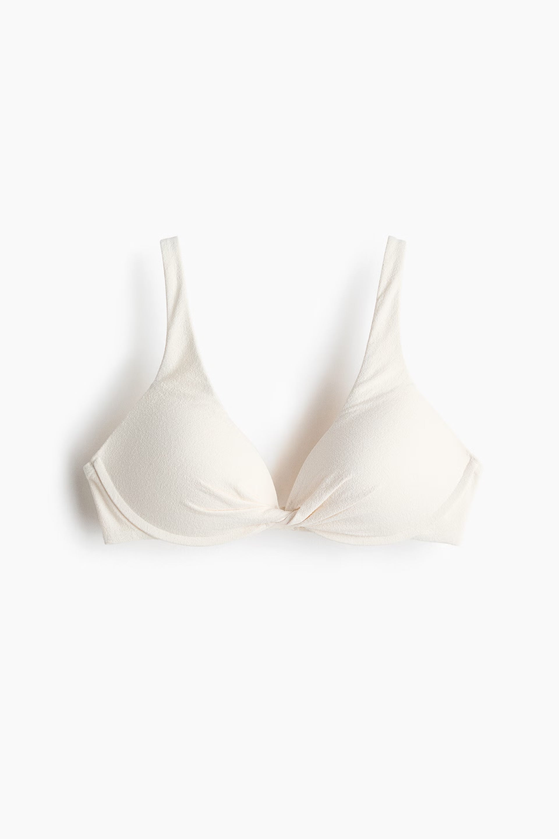 Off-White Twist-Front Bikini Set