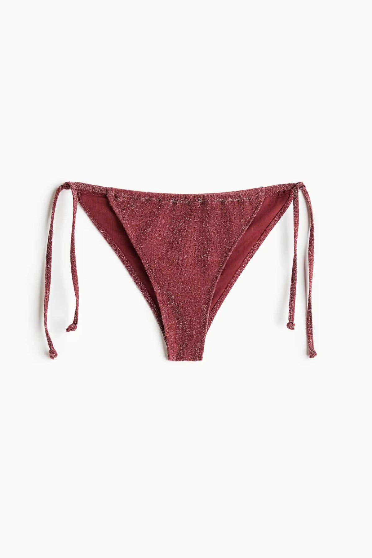 Shimmer Rose Ring-Detail Bikini Set