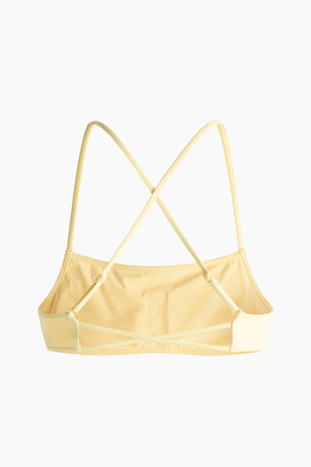 Women's Butter Yellow Padded Sports Bikini Set