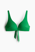 Vibrant Green Side-Tie Bikini Set