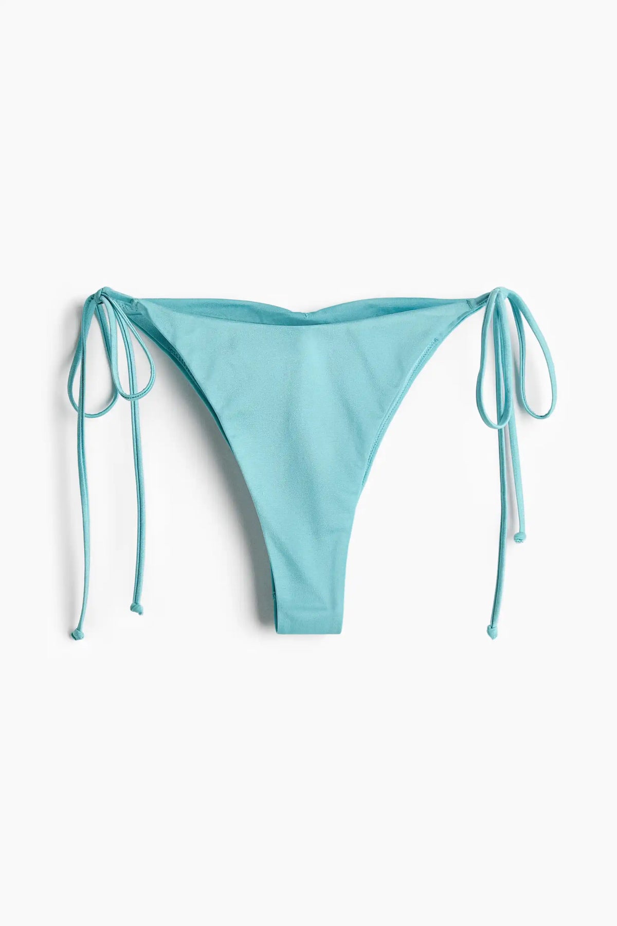 Sky Blue Beaded Halter Bikini Set