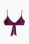 Deep Plum Scoop Neck Bikini Set