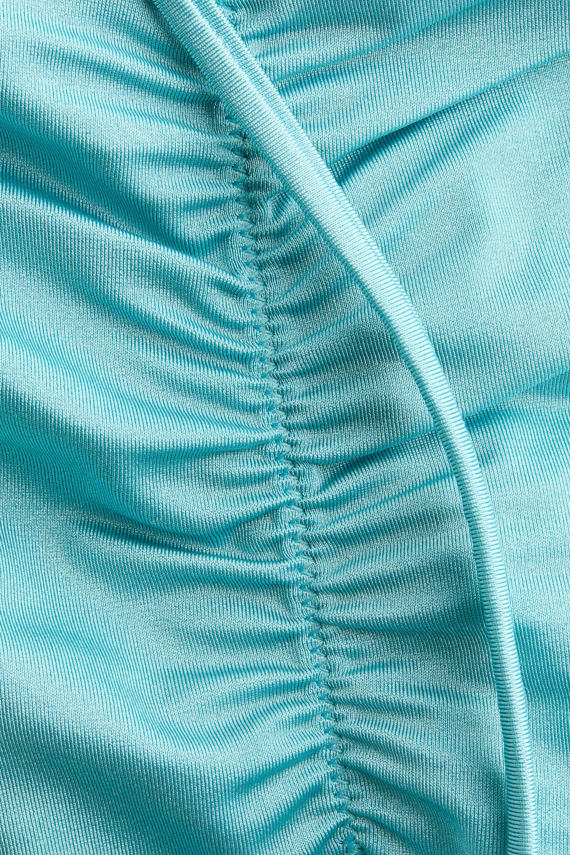 Sky Blue Beaded Halter Bikini Set