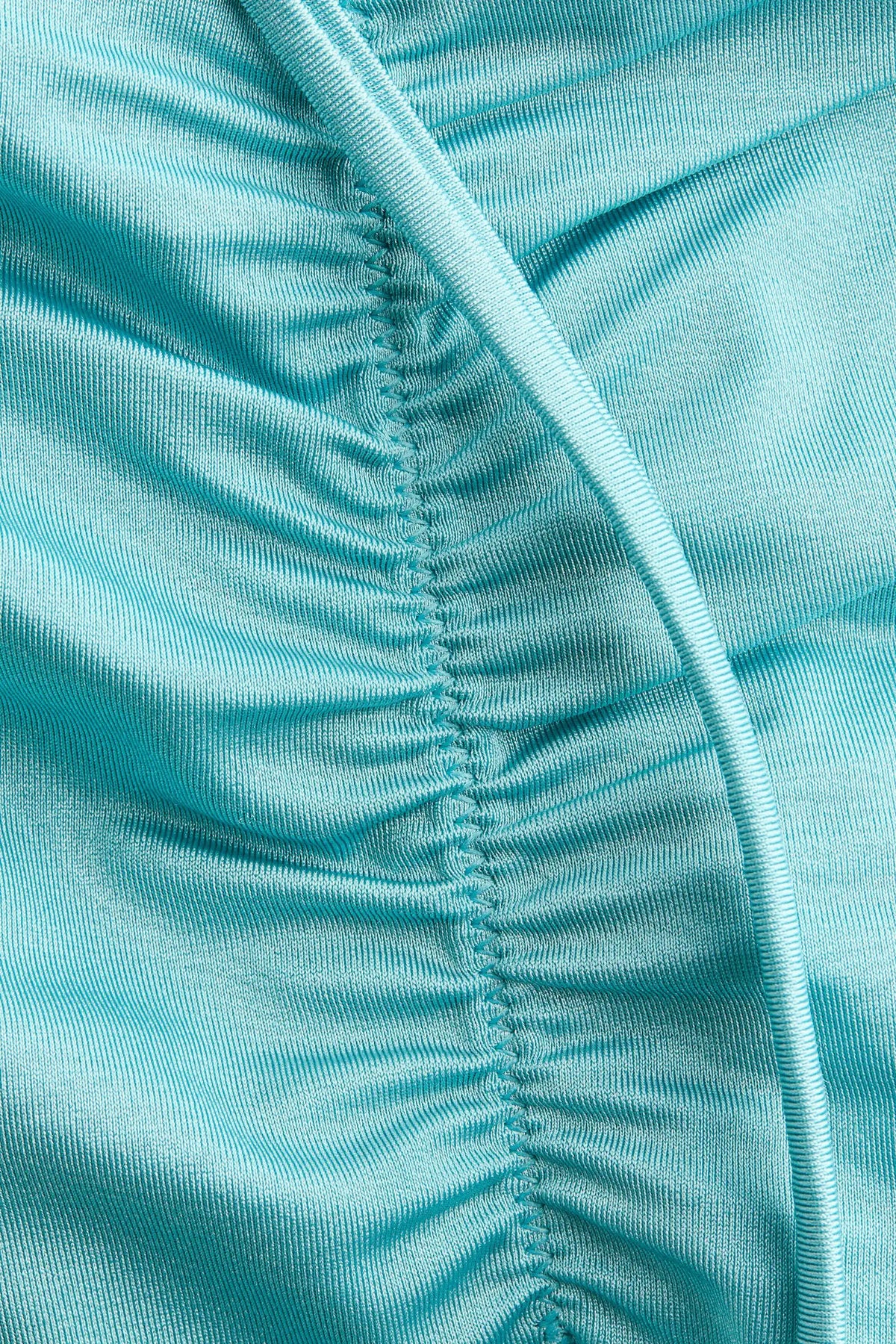 Sky Blue Beaded Halter Bikini Set
