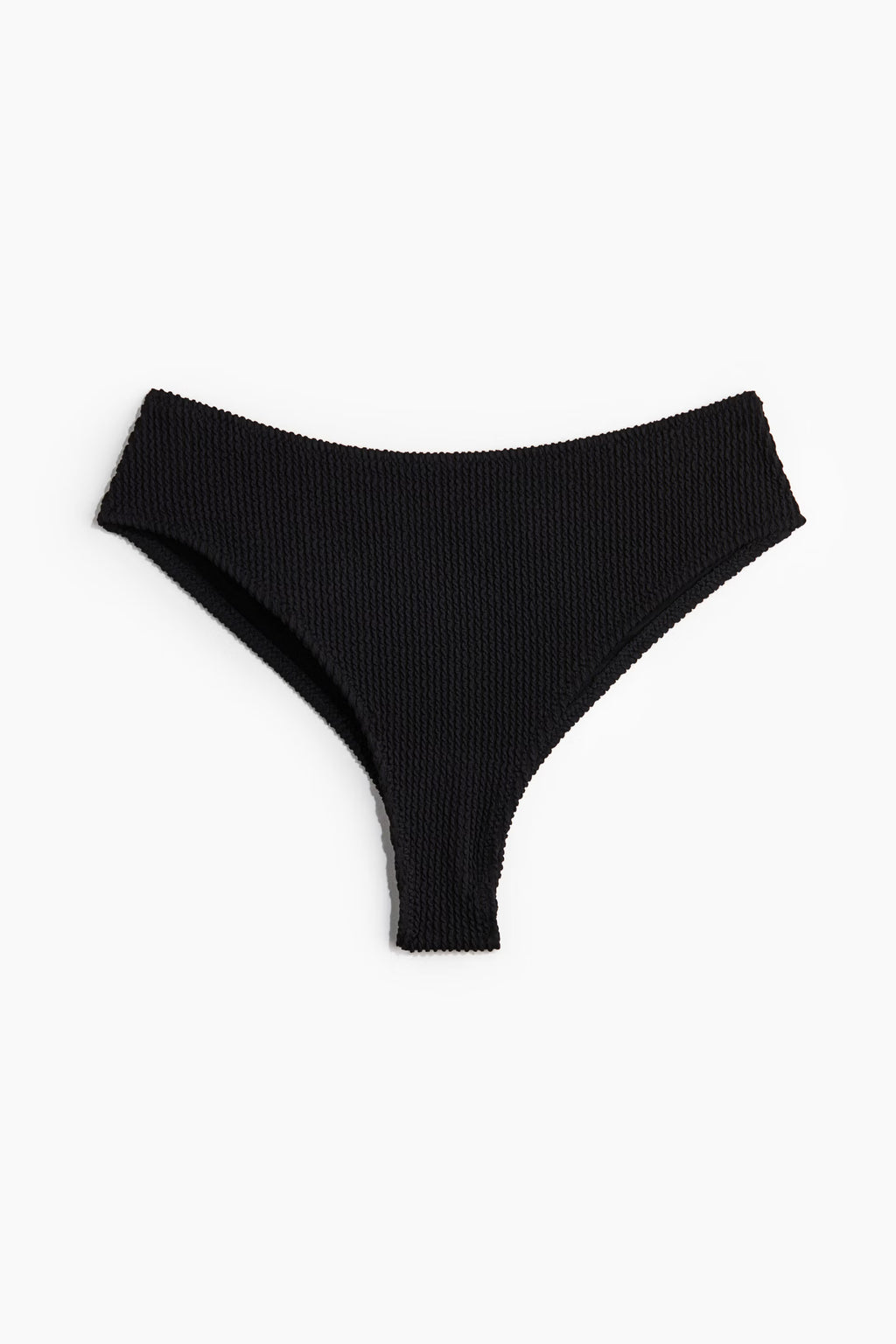 Black Textured U-Wire Bikini Set for Women