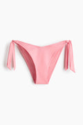 Blush Pink Tie Tanga Front Bandeau Bikini Set