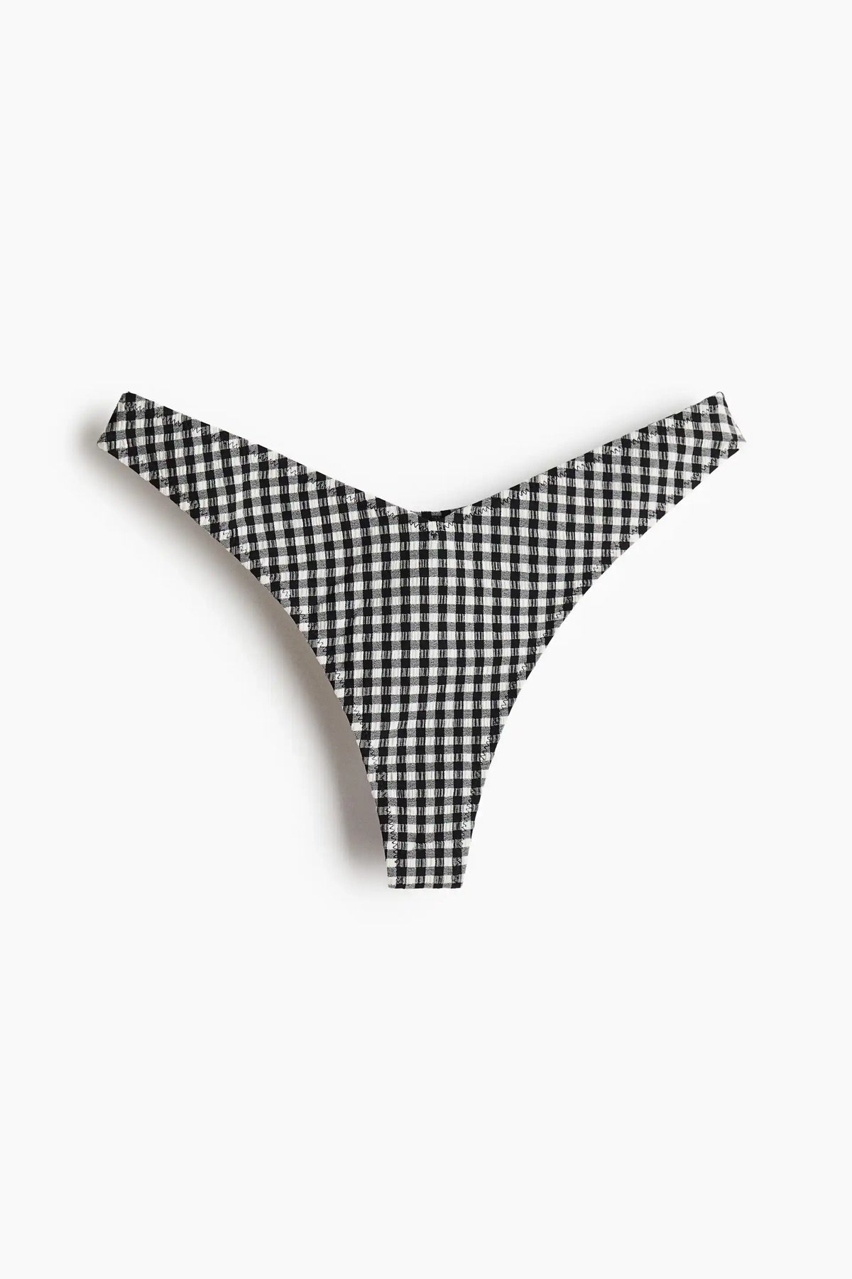 Black & White Gingham Halter Bikini Set