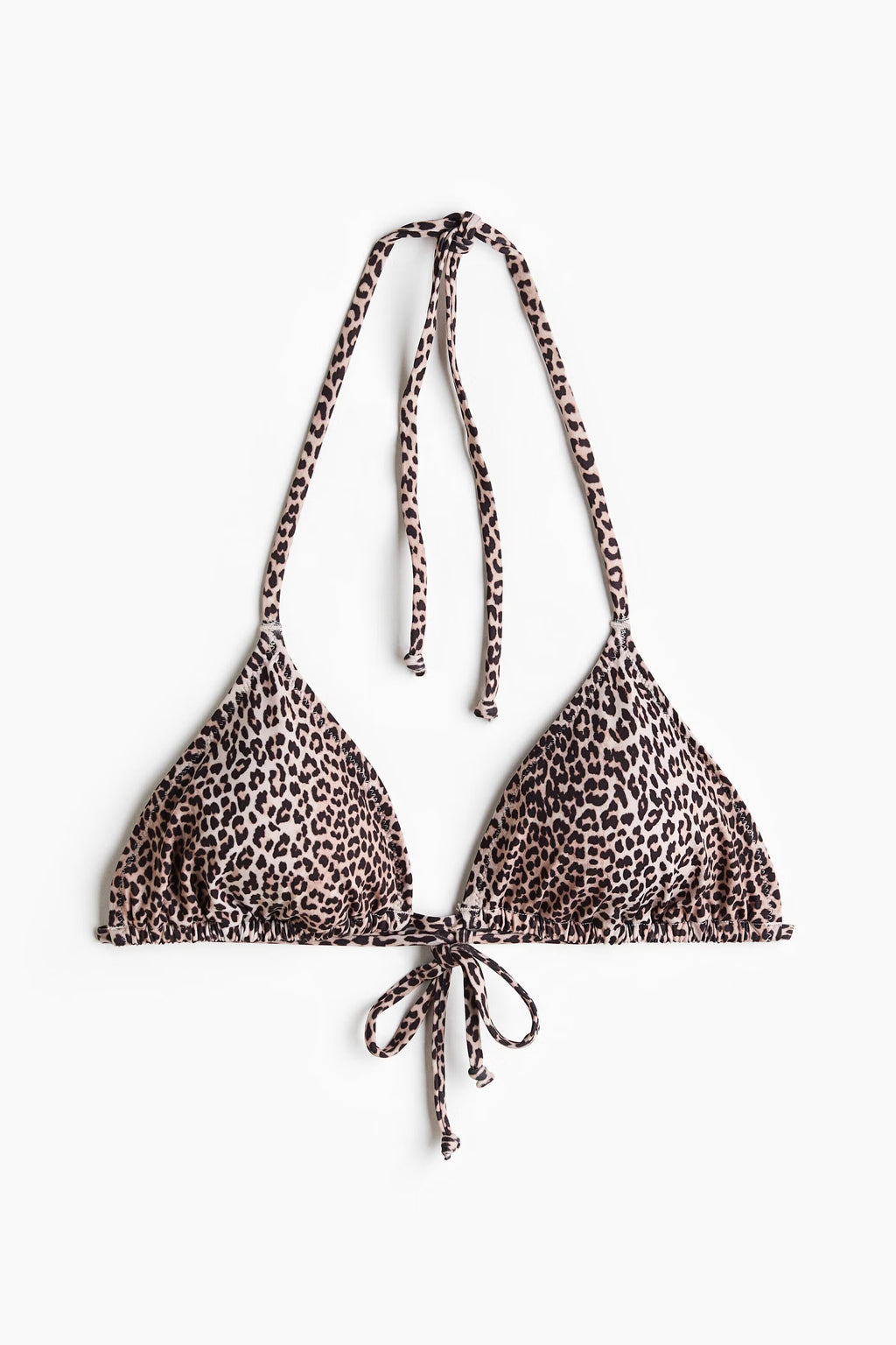 Leopard Print Triangle Bikini Set