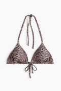 Leopard Print Triangle Bikini Set