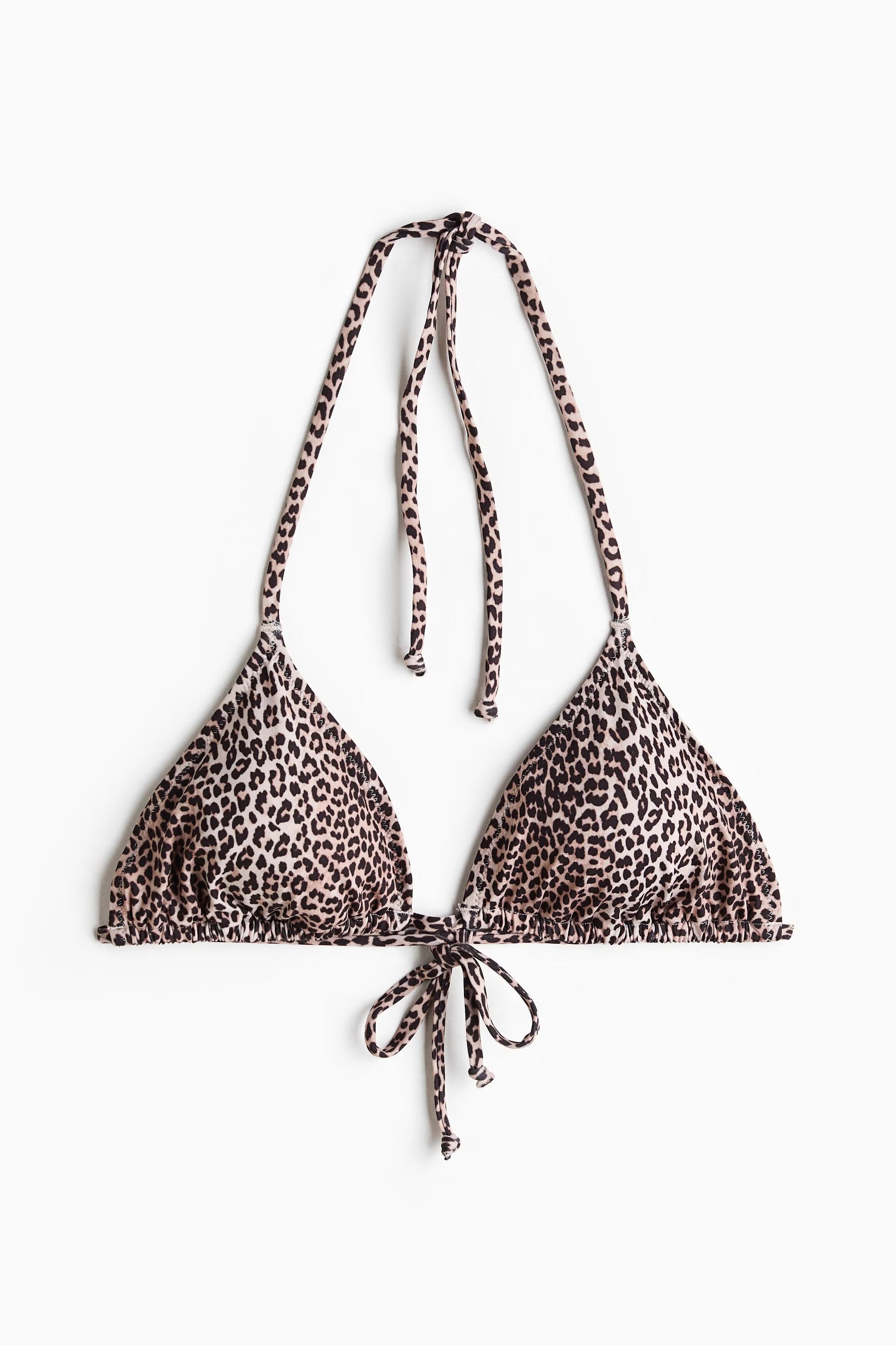 Leopard Print Triangle Bikini Set