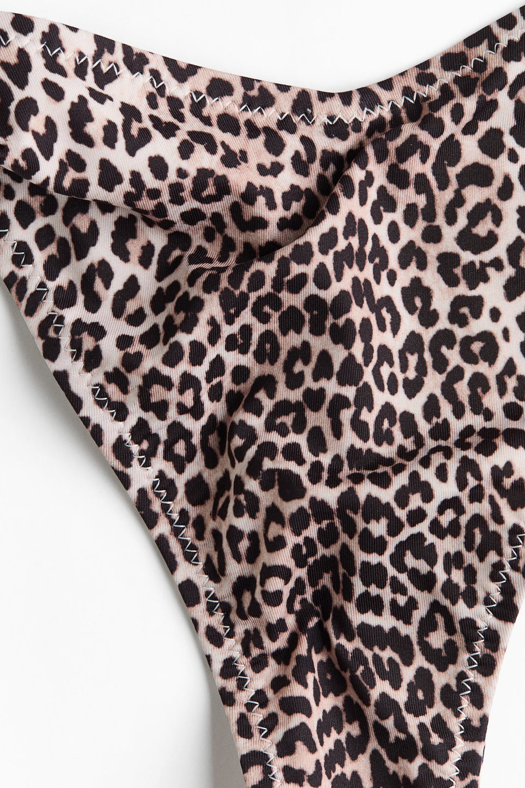 Leopard Print Triangle Bikini Set