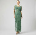 Bead Mesh Column Dress