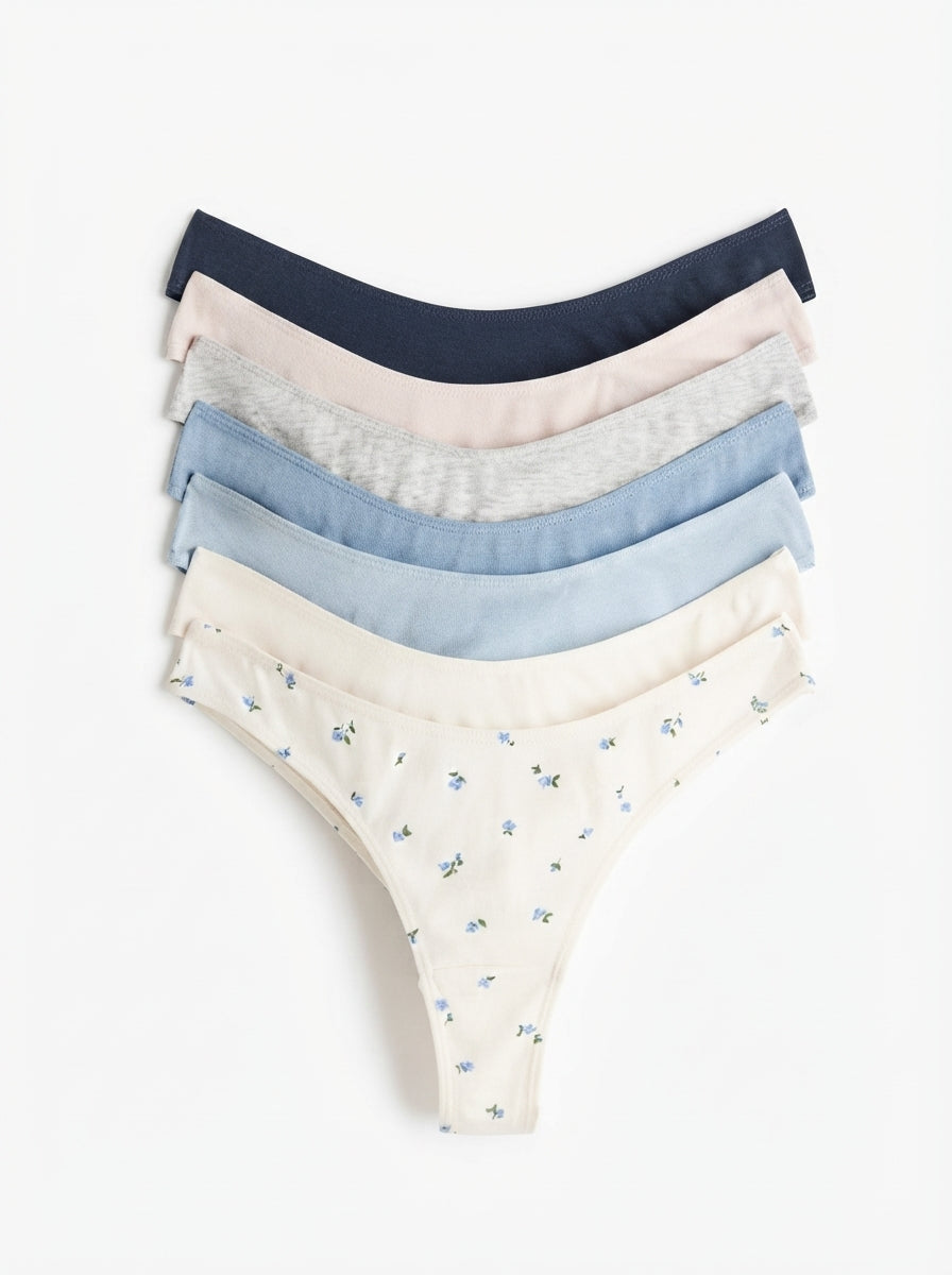 7-pack cotton Brazilian briefs