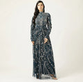 High Neck Sequin Maxi Dress
