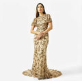 Embellished Sequin Maxi Dress