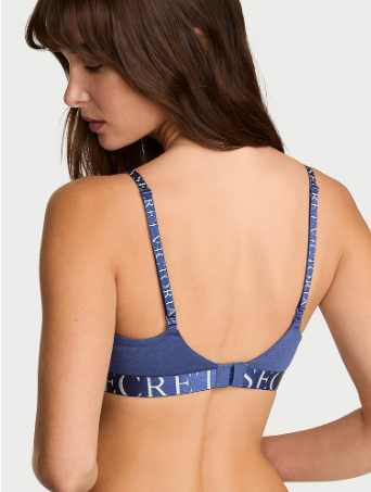Cotton Exploded Logo Lightly Lined Wireless Bra The T-Shirt