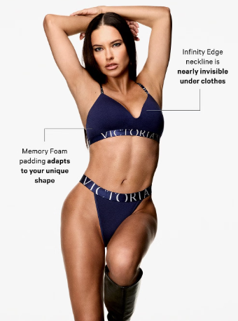 Cotton Exploded Logo Lightly Lined Wireless Bra The T-Shirt