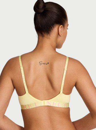Cotton Exploded Logo Lightly Lined Wireless Bra The T-Shirt